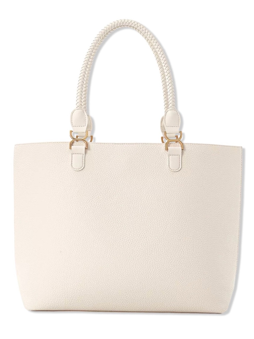 ⭐️2/$12 Ulta 2026 Mother’s Day Classic Cream Tote Bag with Braided Handles NIB